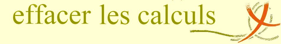 fermer l'encart calculs